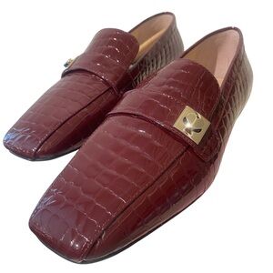 Kate Spade Darien Burgundy Patent Leather Loafers New Size 8.5 with Box